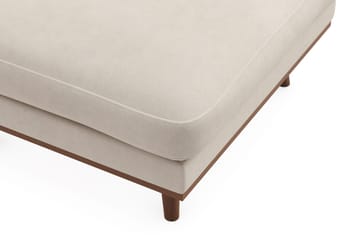 Copenhagen Premium Fotpall i Chenille - Beige - Möbler - Fåtölj & stolar - Pall & puff - Fotpallar