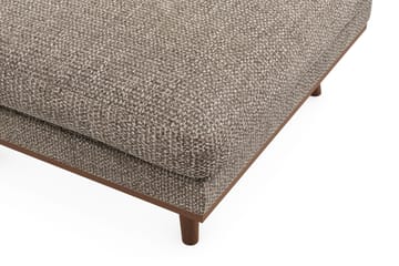 Copenhagen Premium Fotpall i Chenille - Brun - Möbler - Fåtölj & stolar - Pall & puff - Fotpallar