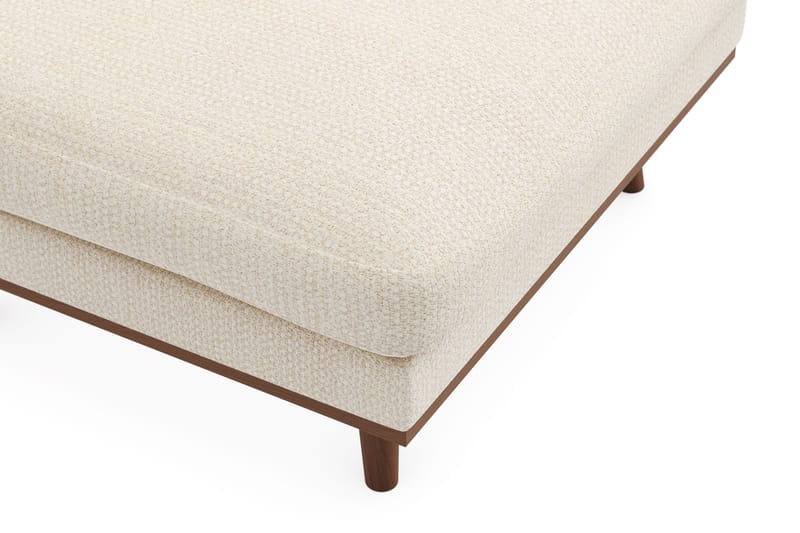 Copenhagen Premium Fotpall i Chenille - Ljusbeige - Möbler - Fåtölj & stolar - Pall & puff - Fotpallar