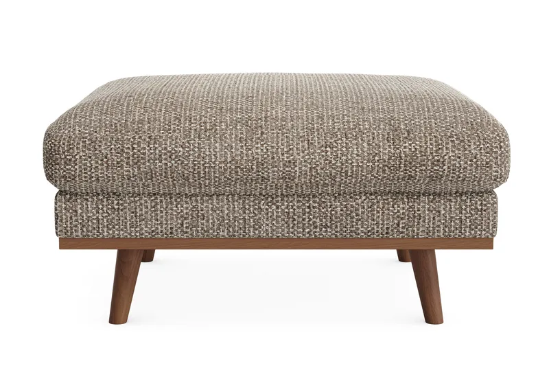 Copenhagen Premium Fotpall i Chenille - Brun - Möbler - Fåtölj & stolar - Pall & puff - Fotpallar