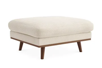 Copenhagen Premium Fotpall i Chenille - Ljusbeige - Möbler - Fåtölj & stolar - Pall & puff - Fotpallar