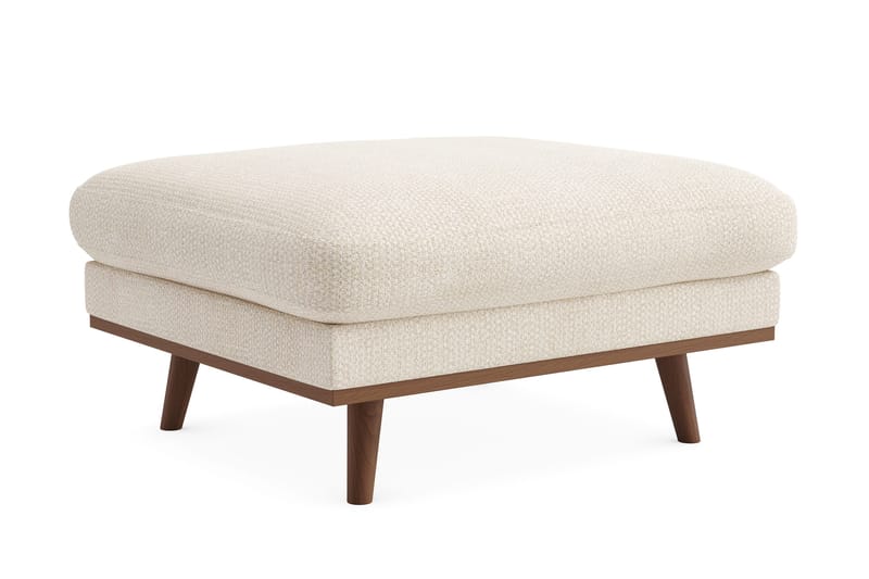 Copenhagen Premium Fotpall i Chenille - Ljusbeige - Möbler - Fåtölj & stolar - Pall & puff - Fotpallar