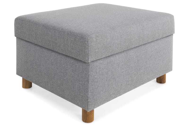 Crazy Fotpall med Förvaring 80x65, Grå