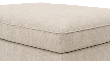 Dubai Fotpall i Tyg - Beige - Möbler - Fåtölj & stolar - Pall & puff - Fotpallar