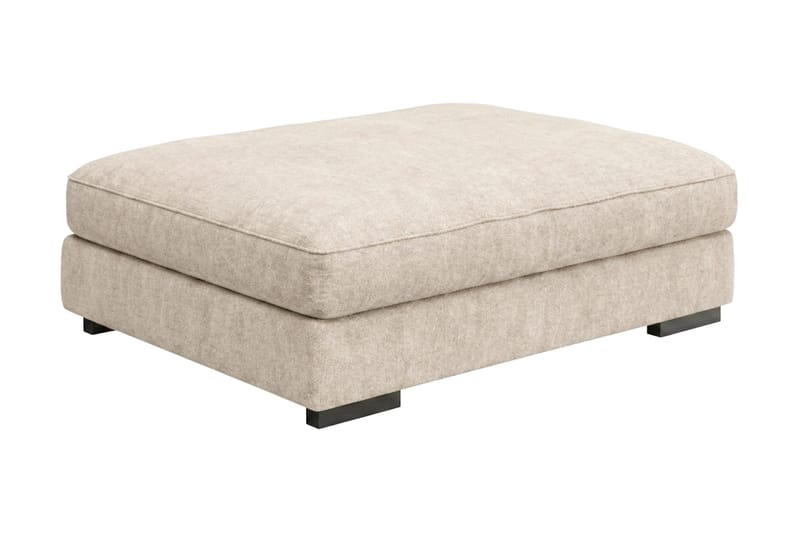 Dubai Rektangulär Fotpall 120x95 cm i Chenille - Beige - Möbler - Fåtölj & stolar - Pall & puff - Fotpallar