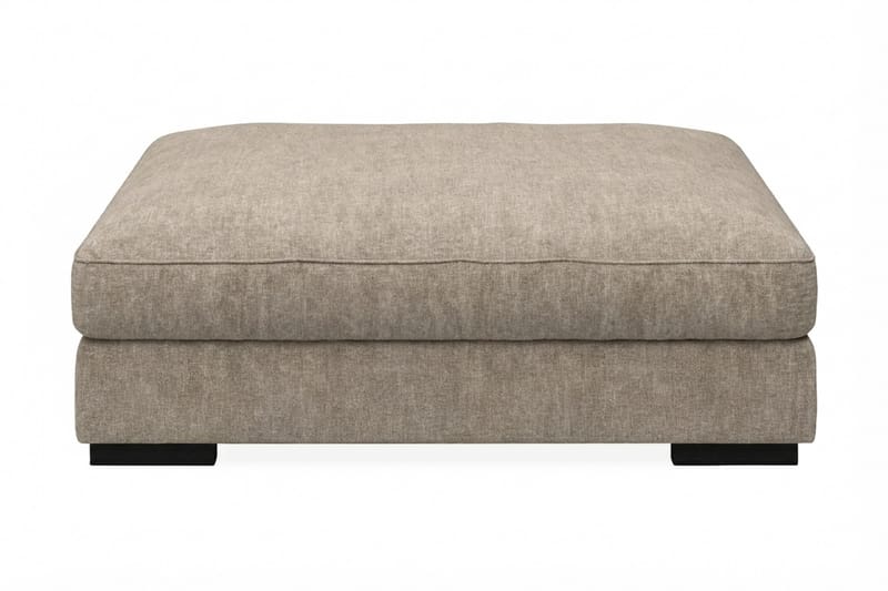 Dubai Rektangulär Fotpall 120x95 cm i Chenille - Brun - Möbler - Fåtölj & stolar - Pall & puff - Fotpallar