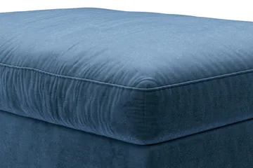 Dubai Rektangulär Fotpall 120x95 cm i Sammet - Blå - Möbler - Fåtölj & stolar - Pall & puff - Fotpallar