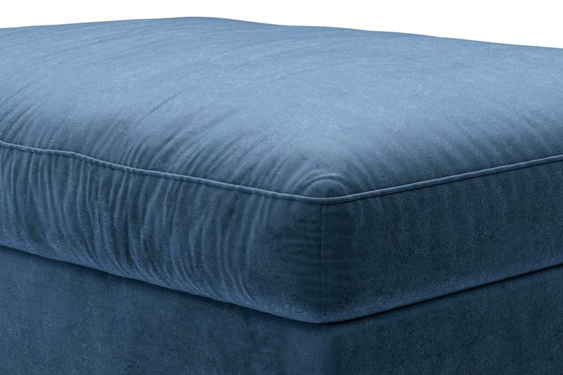 Dubai Rektangulär Fotpall 120x95 cm i Sammet - Blå - Möbler - Fåtölj & stolar - Pall & puff - Fotpallar