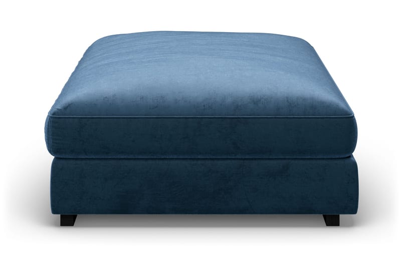 Dubai Rektangulär Fotpall 120x95 cm i Sammet - Blå - Möbler - Fåtölj & stolar - Pall & puff - Fotpallar