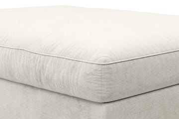 Dubai Rektangulär Fotpall 120x95 cm i Sammet - Vit - Möbler - Fåtölj & stolar - Pall & puff - Fotpallar