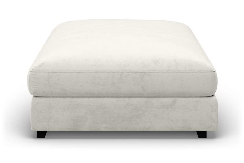 Dubai Rektangulär Fotpall 120x95 cm i Sammet - Vit - Möbler - Fåtölj & stolar - Pall & puff - Fotpallar