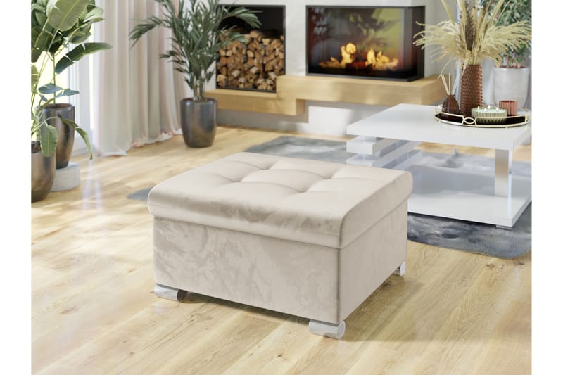 Dynir Fotpall 68 cm - Beige - Möbler - Fåtölj & stolar - Pall & puff - Fotpallar