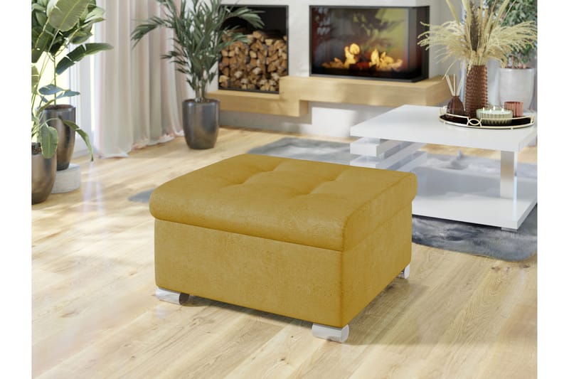 Dynir Fotpall 68 cm - Gul - Möbler - Fåtölj & stolar - Pall & puff - Fotpallar