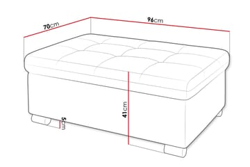 Dynir Fotpall 70 cm - Beige - Möbler - Fåtölj & stolar - Pall & puff - Fotpallar