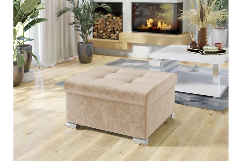 Dynir Fotpall 70 cm - Beige - Möbler - Fåtölj & stolar - Pall & puff - Fotpallar