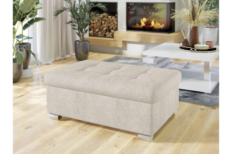 Dynir Fotpall 70 cm - Beige - Möbler - Fåtölj & stolar - Pall & puff - Fotpallar