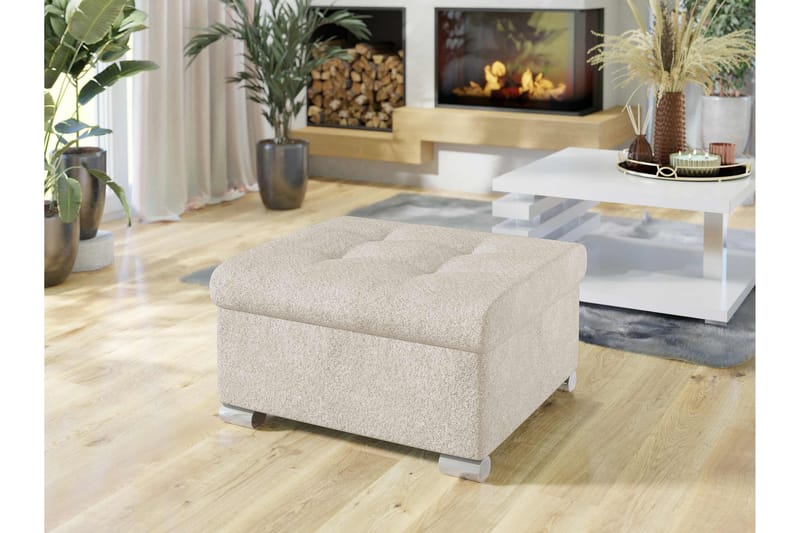 Dynir Fotpall 70 cm - Beige - Möbler - Fåtölj & stolar - Pall & puff - Fotpallar