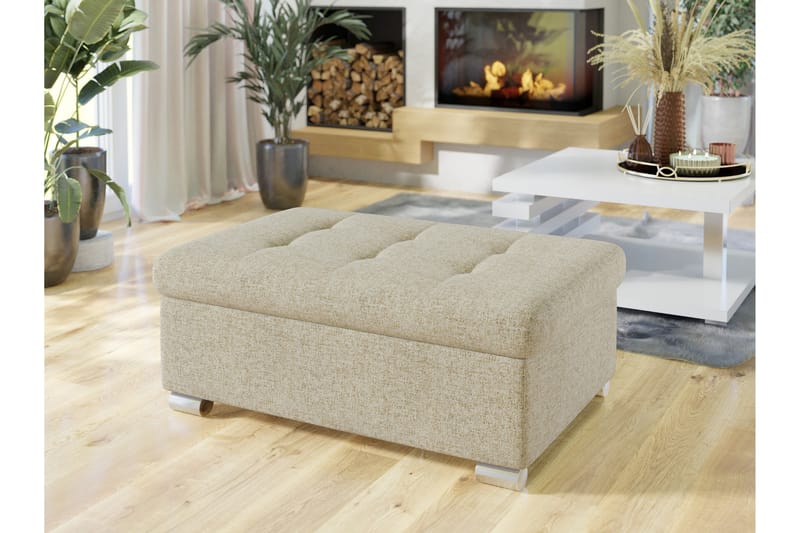 Dynir Fotpall 70 cm - Beige - Möbler - Fåtölj & stolar - Pall & puff - Fotpallar