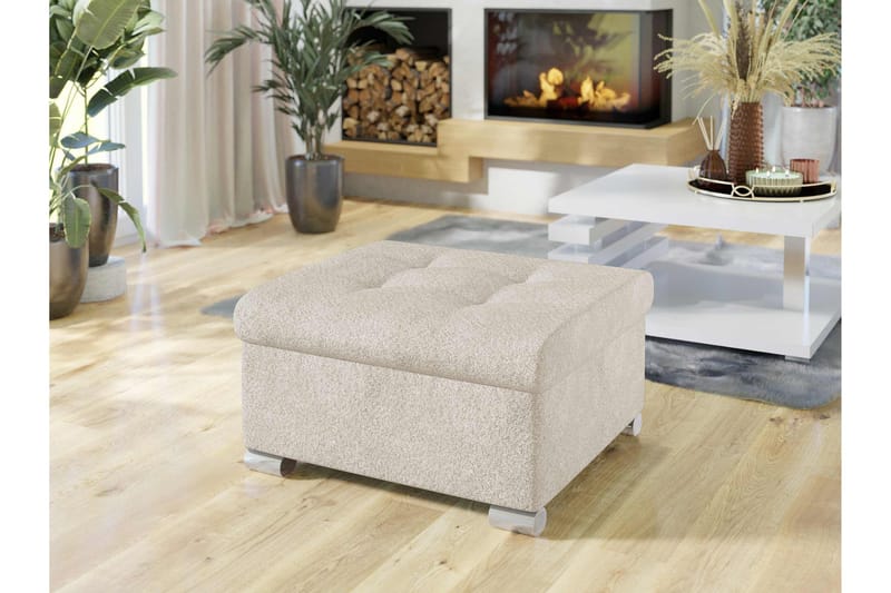 Dynir Fotpall 70 cm - Beige - Möbler - Fåtölj & stolar - Pall & puff - Fotpallar