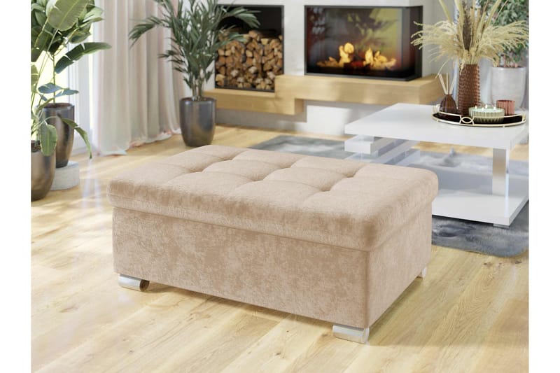Dynir Fotpall 70 cm - Beige - Möbler - Fåtölj & stolar - Pall & puff - Fotpallar