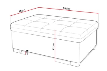 Dynir Fotpall 70 cm - Grå/Ljusgrå - Möbler - Fåtölj & stolar - Pall & puff - Fotpallar
