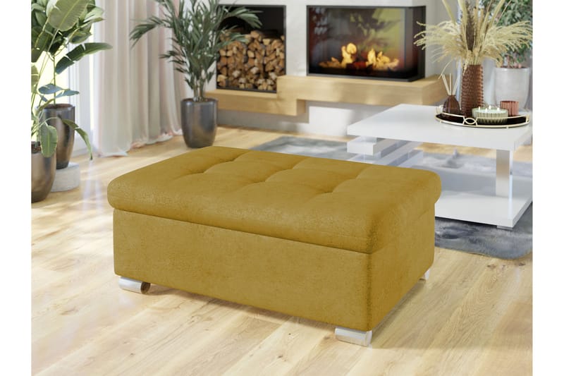 Dynir Fotpall 70 cm - Gul - Möbler - Fåtölj & stolar - Pall & puff - Fotpallar