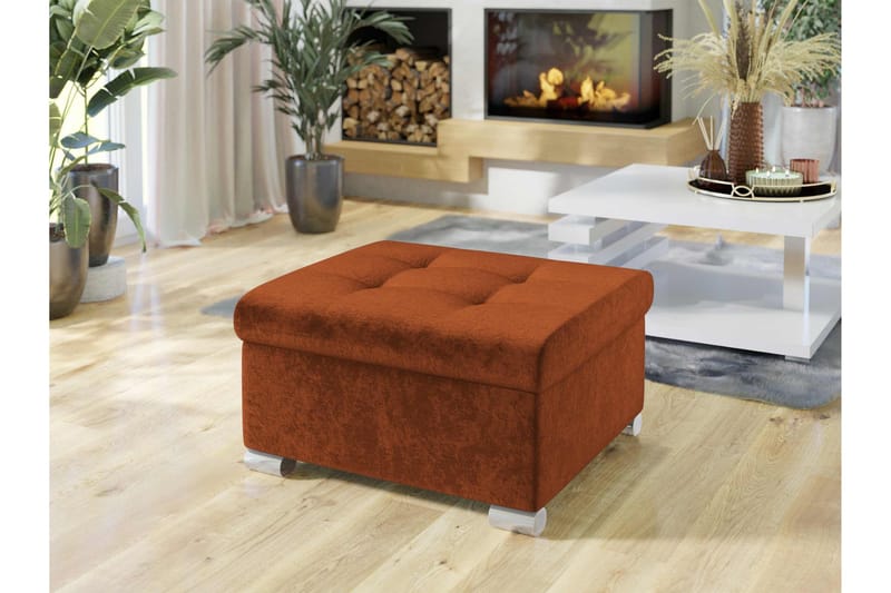 Dynir Fotpall 70 cm - Orange - Möbler - Fåtölj & stolar - Pall & puff - Fotpallar