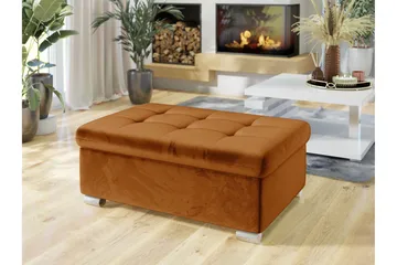 Dynir Fotpall 70 cm - Orange - Möbler - Fåtölj & stolar - Pall & puff - Fotpallar