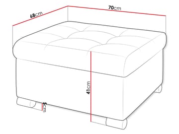 Dynir Fotpall 70 cm - Möbler - Fåtölj & stolar - Pall & puff - Sittpuff