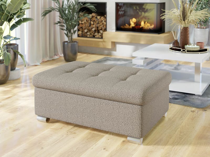 Dynir Fotpall 96 cm - Beige - Möbler - Fåtölj & stolar - Pall & puff - Fotpallar