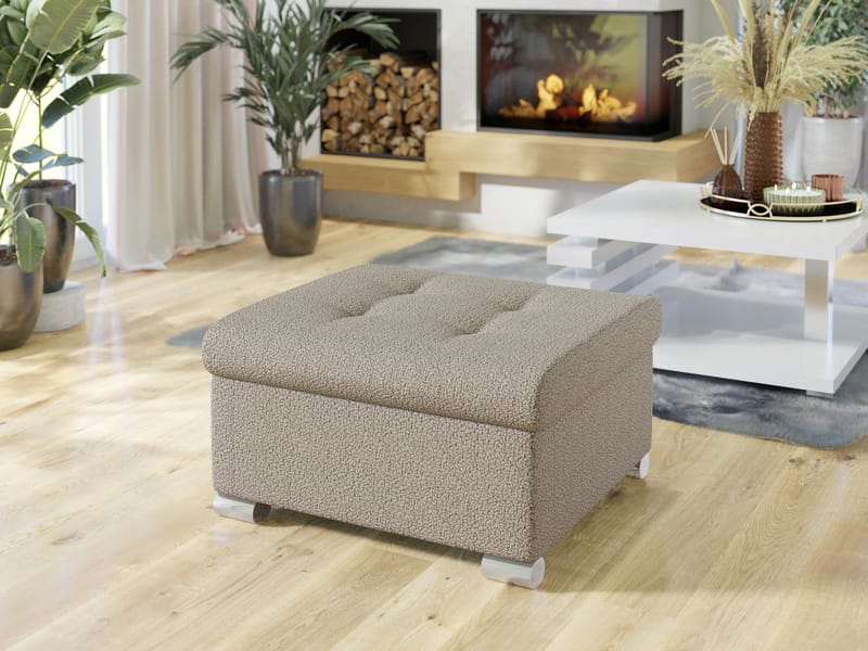 Dynir Fotpall 96 cm - Beige - Möbler - Fåtölj & stolar - Pall & puff - Fotpallar