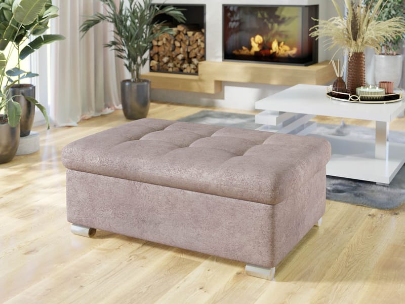 Dynir Fotpall 96 cm - Rosa - Möbler - Fåtölj & stolar - Pall & puff - Fotpallar