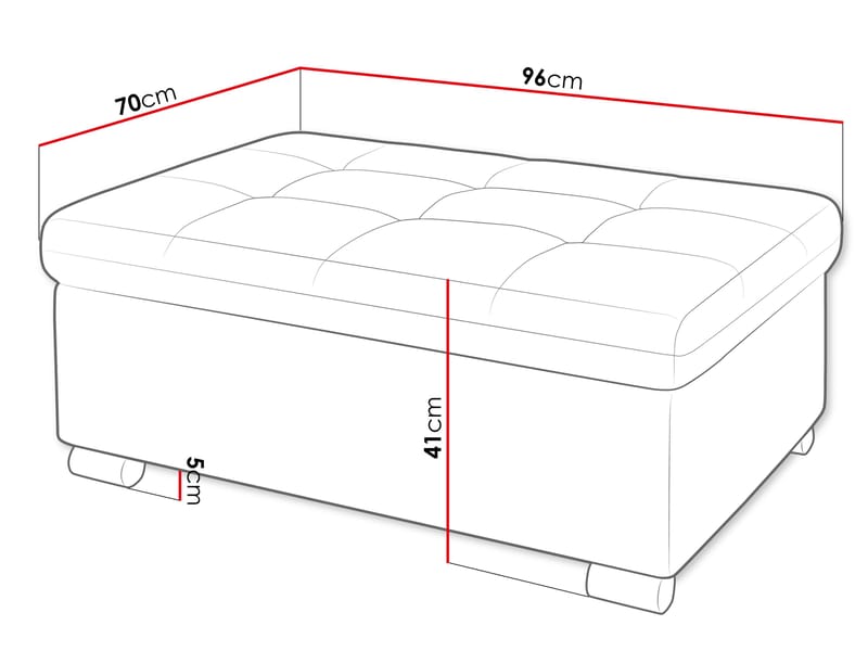 Dynir Fotpall 96 cm - Möbler - Fåtölj & stolar - Pall & puff - Sittpuff