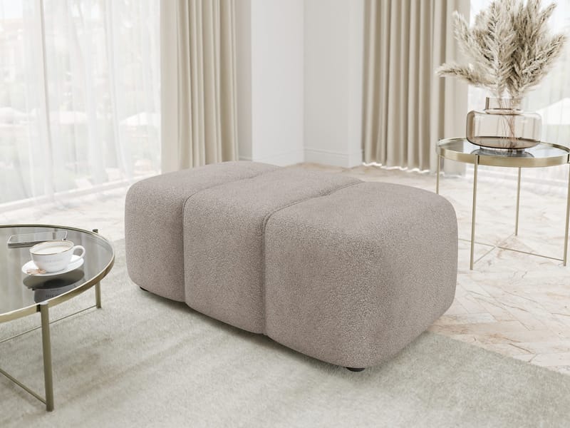 Flo Fotpall 93 cm - Beige - Möbler - Fåtölj & stolar - Pall & puff - Fotpallar