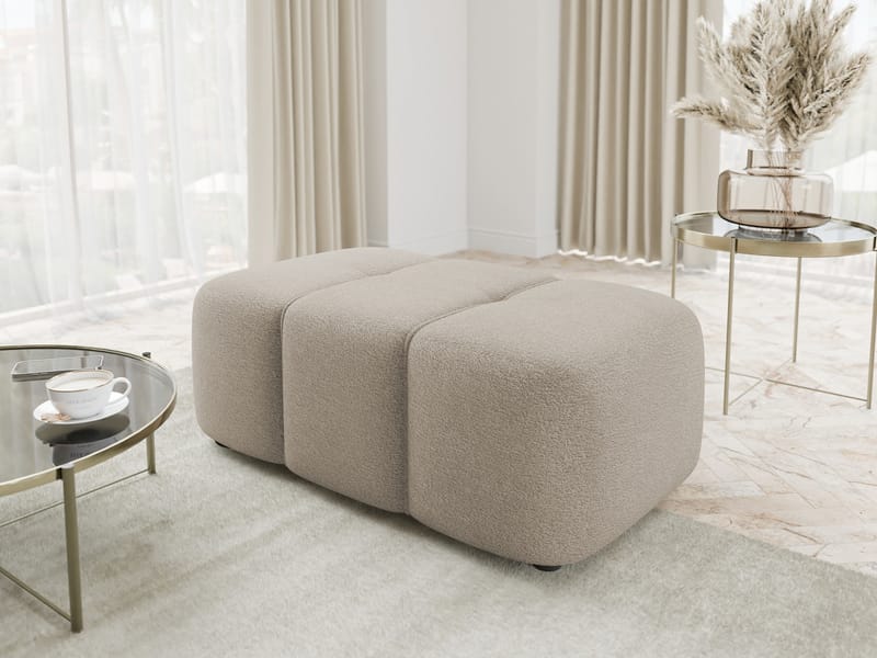 Flo Fotpall 93 cm - Beige - Möbler - Fåtölj & stolar - Pall & puff - Fotpallar