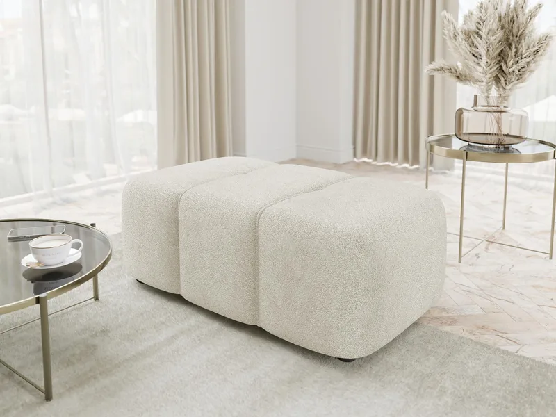 Flo Fotpall 93 cm - Beige - Möbler - Fåtölj & stolar - Pall & puff - Fotpallar