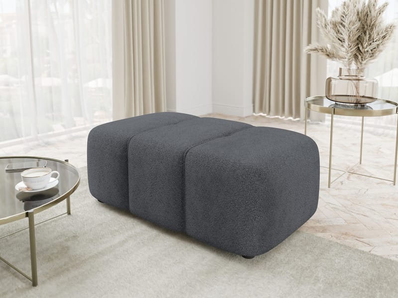 Flo Fotpall 93 cm - Grå - Möbler - Fåtölj & stolar - Pall & puff - Fotpallar