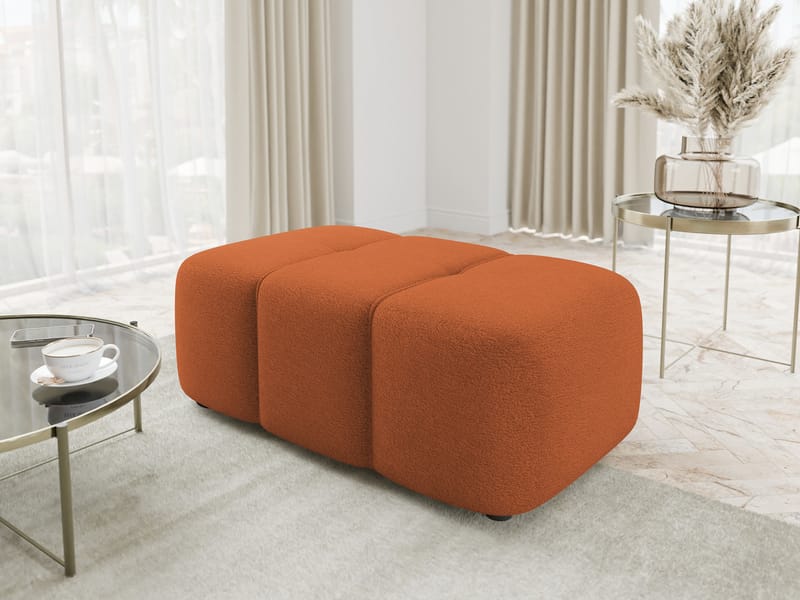 Flo Fotpall 93 cm - Orange - Möbler - Fåtölj & stolar - Pall & puff - Fotpallar