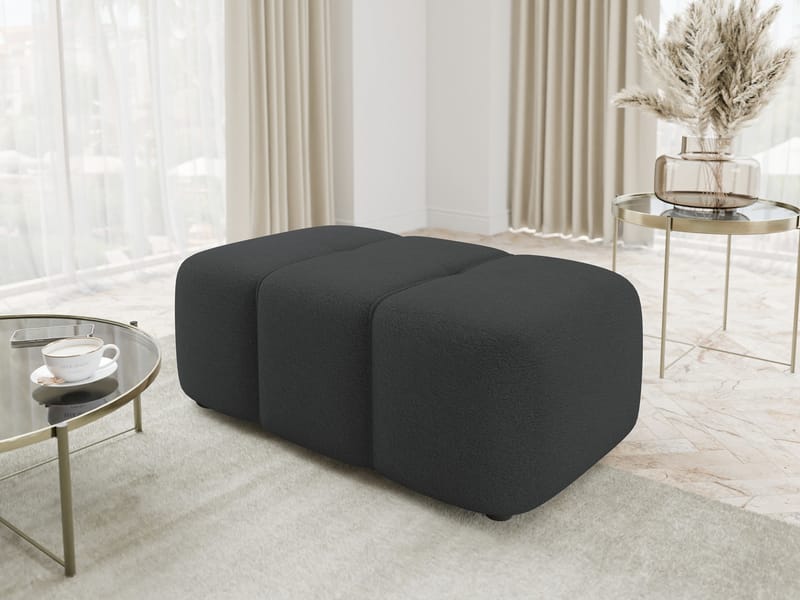 Flo Fotpall 93 cm - Svart - Möbler - Fåtölj & stolar - Pall & puff - Fotpallar