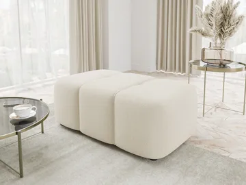 Flo Fotpall 93 cm - Vit - Möbler - Fåtölj & stolar - Pall & puff - Fotpallar