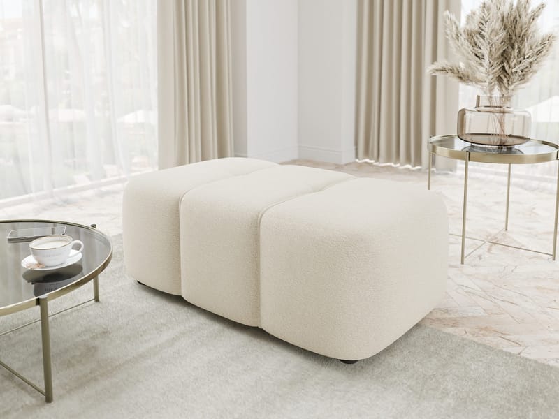 Flo Fotpall 93 cm - Vit - Möbler - Fåtölj & stolar - Pall & puff - Fotpallar