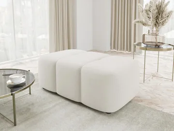 Flo Fotpall 93 cm - Vit - Möbler - Fåtölj & stolar - Pall & puff - Fotpallar