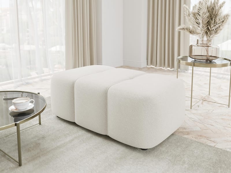 Flo Fotpall 93 cm - Vit - Möbler - Fåtölj & stolar - Pall & puff - Fotpallar