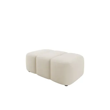 Flo Fotpall 93 cm - Vit - Möbler - Fåtölj & stolar - Pall & puff - Fotpallar