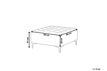 Aberdeen Fotpall - Guld - Möbler - Fåtölj & stolar - Pall & puff - Fotpallar