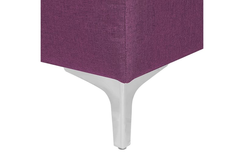 Fotpall Aberdeen Violett/Silver - Violett/Silver - Möbler - Fåtölj & stolar - Pall & puff - Fotpallar