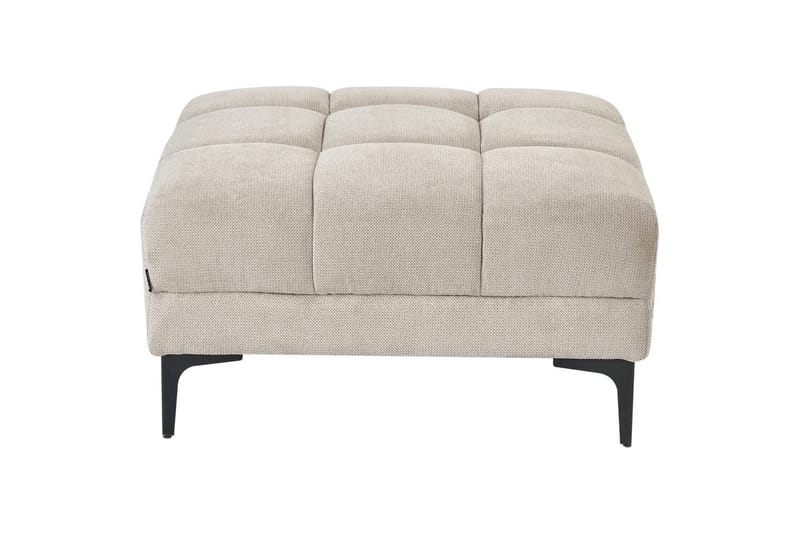 Fotpall Alnes Beige/svart - Beige/svart - Möbler - Fåtölj & stolar - Pall & puff - Fotpallar