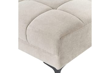Fotpall Alnes Beige/svart - Beige/svart - Möbler - Fåtölj & stolar - Pall & puff - Fotpallar