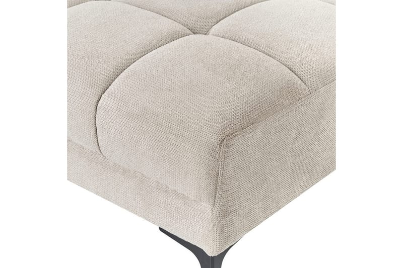 Fotpall Alnes Beige/svart - Beige/svart - Möbler - Fåtölj & stolar - Pall & puff - Fotpallar