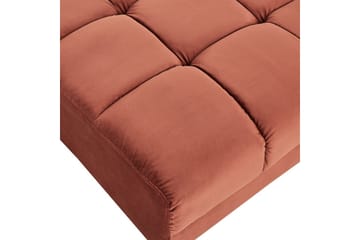 Fotpall Alnes Röd/Svart - Röd/Svart - Möbler - Fåtölj & stolar - Pall & puff - Fotpallar